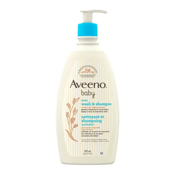 Aveeno Baby Daily Moisture Wash & Shampoo 532ml